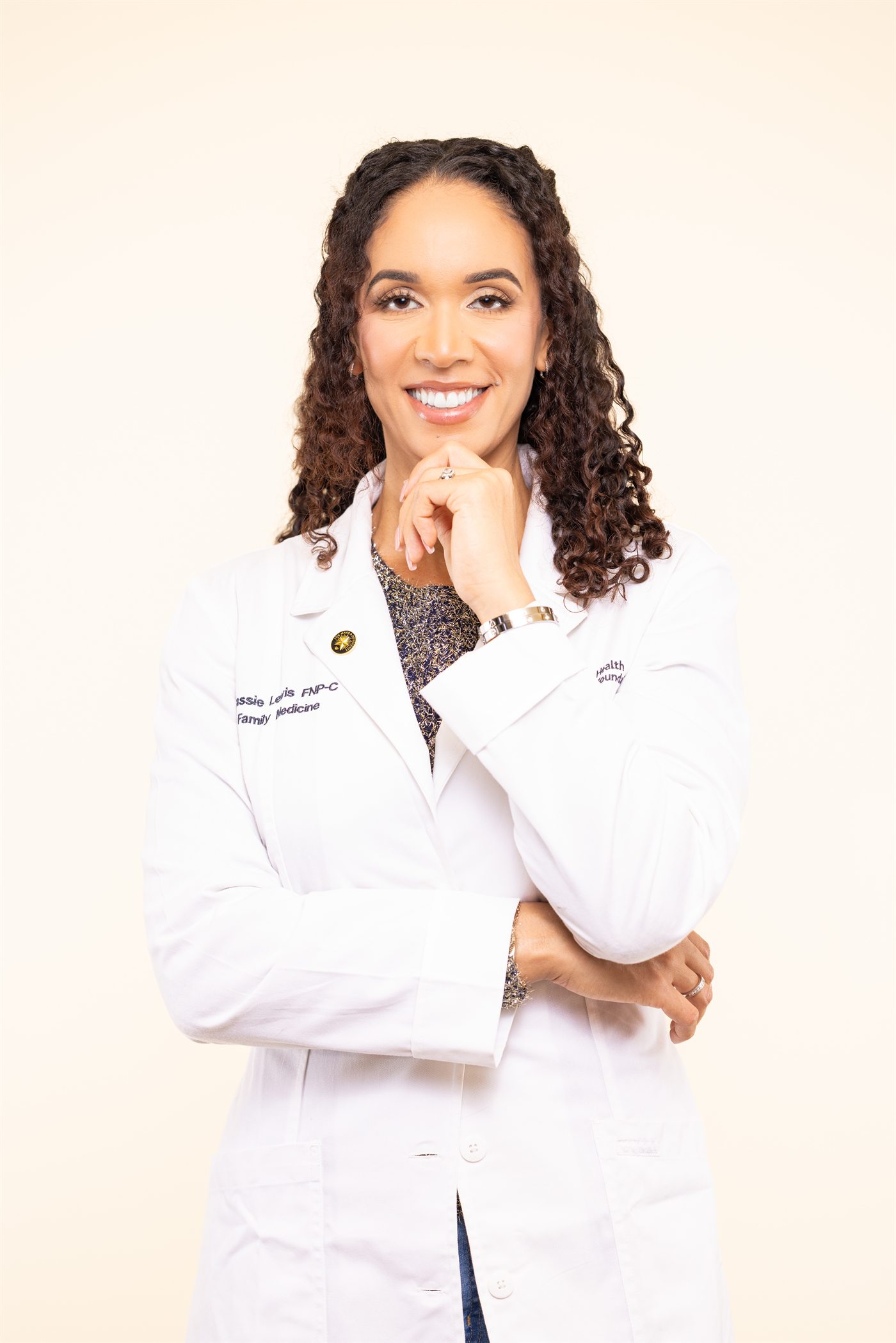 Cassie Lewis, NP at the ZK Aesthetics front desk in Midtown Sacramento